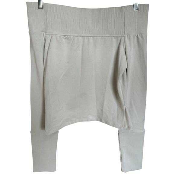 NWT Marcella Tilly Off The Shoulder Top Long Sleeves Boat Neck Cream Size Large - Picture 8 of 13